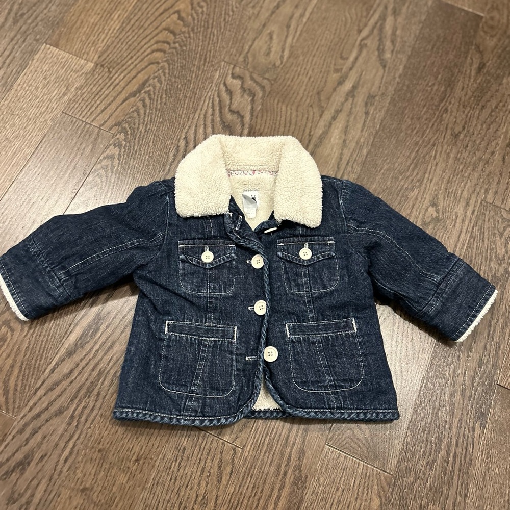 GAP Denim Jacket with Cream Collar